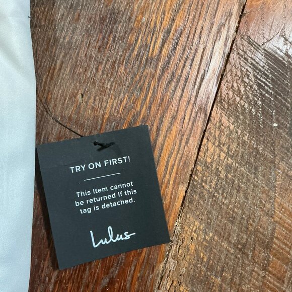 Lulus White Beaded Bodice Mini Dress NWT Size S Bridal Shower Cocktail - Picture 5 of 7